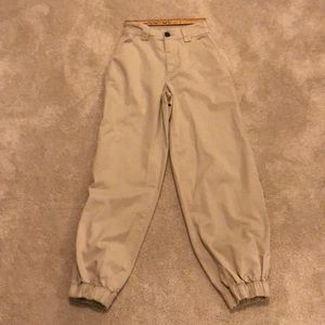 Brushed Twill Casual Khakis - S
